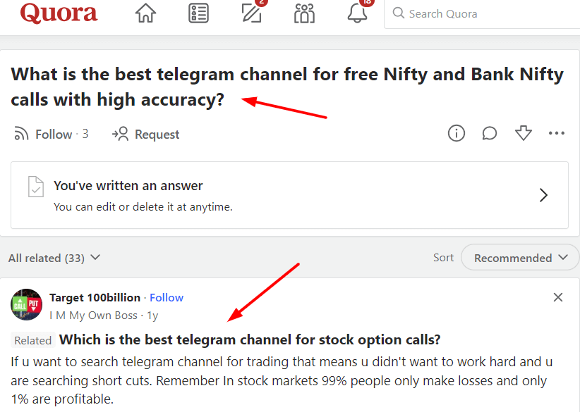 bank nifty telegram channel quora
